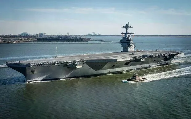 Tàu sân bay USS Gerald R. Ford. (Ảnh: Getty Images) Tàu sân bay USS Gerald R. Ford. (Ảnh: Getty Images)