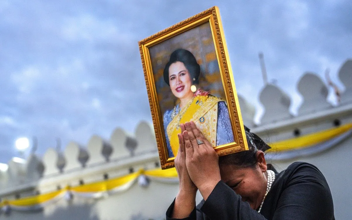 Không khí tang thương bao trùm Thái Lan (Ảnh: AFP)