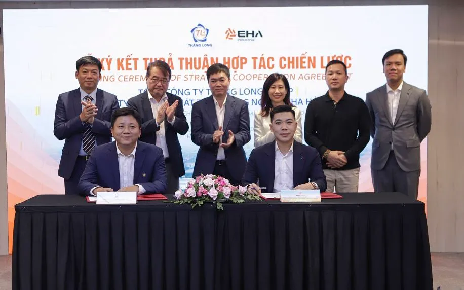 Tổng Công ty Thăng Long ký hợp tác với Công ty EHA Hải Phòng đầu tư-xây dựng-phát triển hạ tầng khu công nghiệp xanh, thông minh