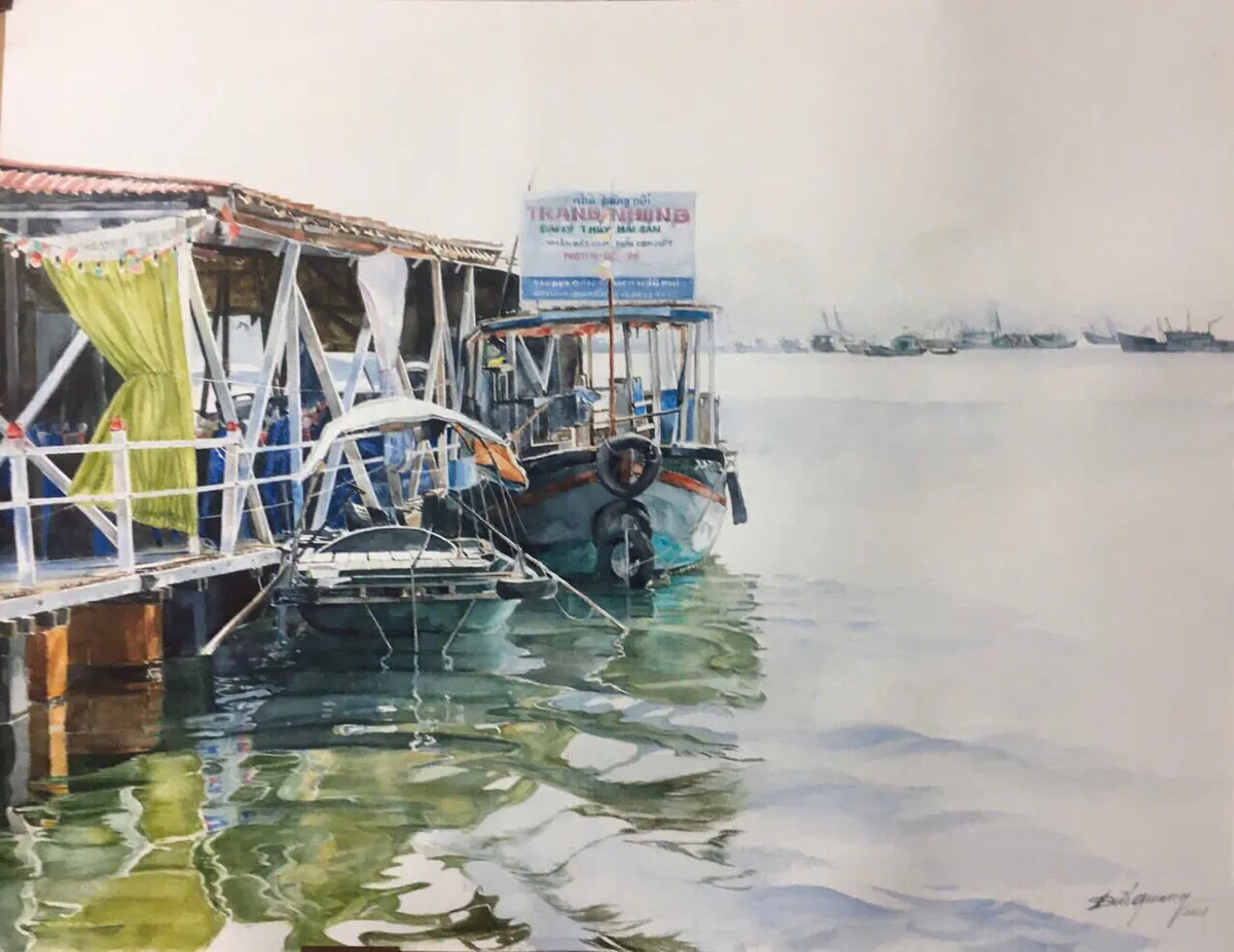 Cảnh sắc quê hương trong “Trở về” của họa sĩ Nguyễn Đức Quang - Ảnh 3.