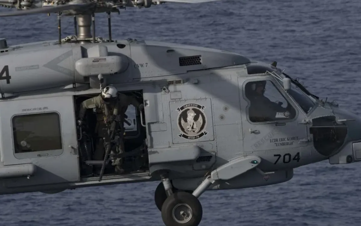 Một chiếc trực thăng MH-60R Sea Hawk (Ảnh tư liệu: U.S. Navy/UPI)