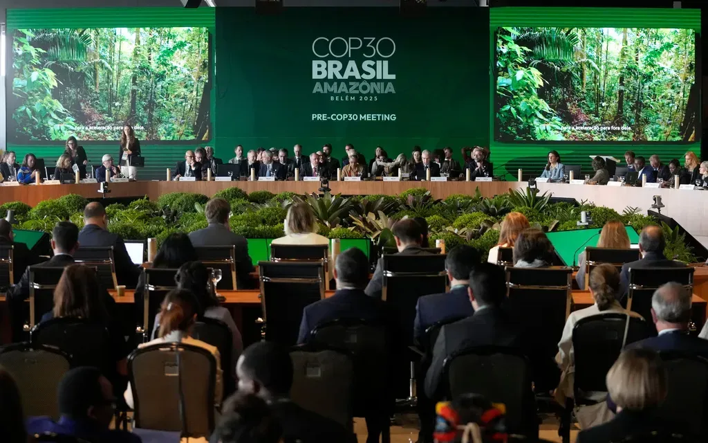 Lễ khai mạc cuộc họp tiền hội nghị COP30 tại Brasilia, Brazil, ngày 13/10/2025 (Ảnh: AP)