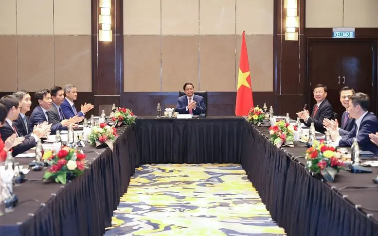 Thủ tướng Chính phủ Phạm Minh Chính làm việc với Đại sứ Việt Nam tại các nước trong khu vực ASEAN có biển liền kề với Việt Nam - Ảnh: VGP Thủ tướng Chính phủ Phạm Minh Chính làm việc với Đại sứ Việt Nam tại các nước trong khu vực ASEAN có biển liền kề với Việt Nam - Ảnh: VGP