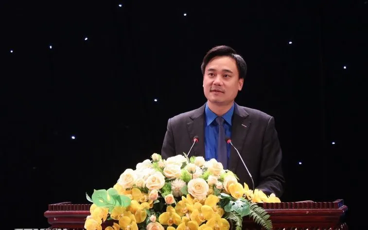 Bí thư Tỉnh Đoàn Bắc Ninh Trần Văn Đăng đóng góp ý kiến vào dự thảo các văn kiện Đại hội Đảng toàn quốc lần thứ XIV.