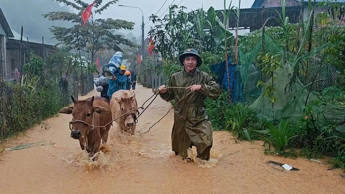 Đà Nẵng: Sơ tán khẩn cấp hơn 130 nhân khẩu ra khỏi vùng sạt lở nguy hiểm, lập "bếp ăn dã chiến" tại chỗ. - Ảnh 3.