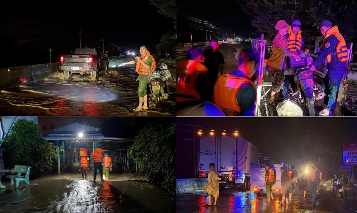 Lâm Đồng: Trắng đêm đưa người dân ra khỏi vùng nước lũ - Ảnh 3.