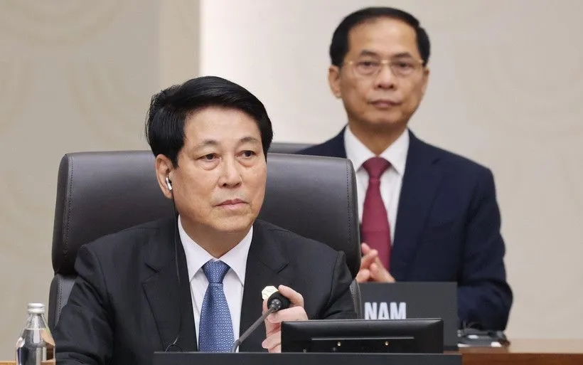 Chủ tịch nước Lương Cường dự Hội nghị Cấp cao Diễn đàn Hợp tác kinh tế châu Á-Thái Bình Dương (APEC) lần thứ 32. (Ảnh: Lâm Khánh/TTXVN)