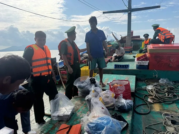 Ứng cứu 8 thuyền viên trên tàu cá va chạm tàu hàng trên vùng biển Côn Đảo - Ảnh 1.