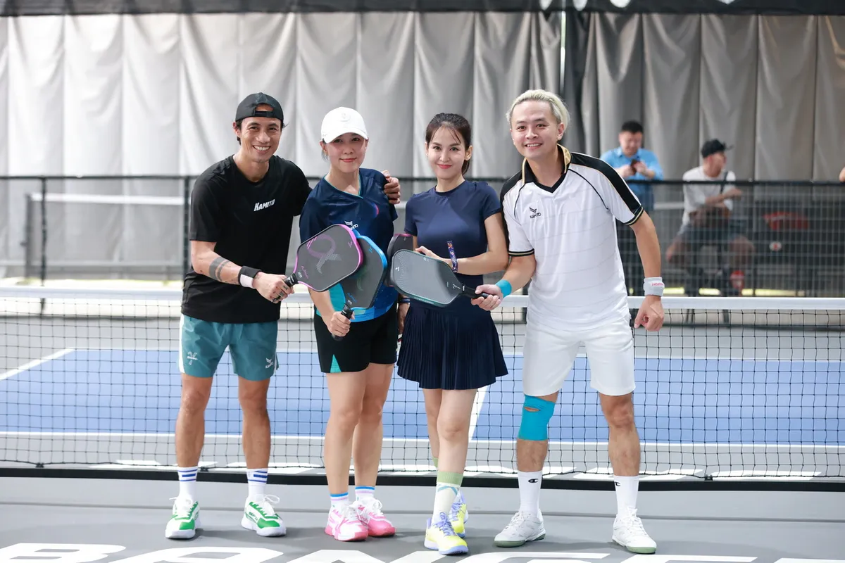 Dàn sao "đổ bộ" giải đấu Pickleball Couple Cup 2025- Ảnh 1.