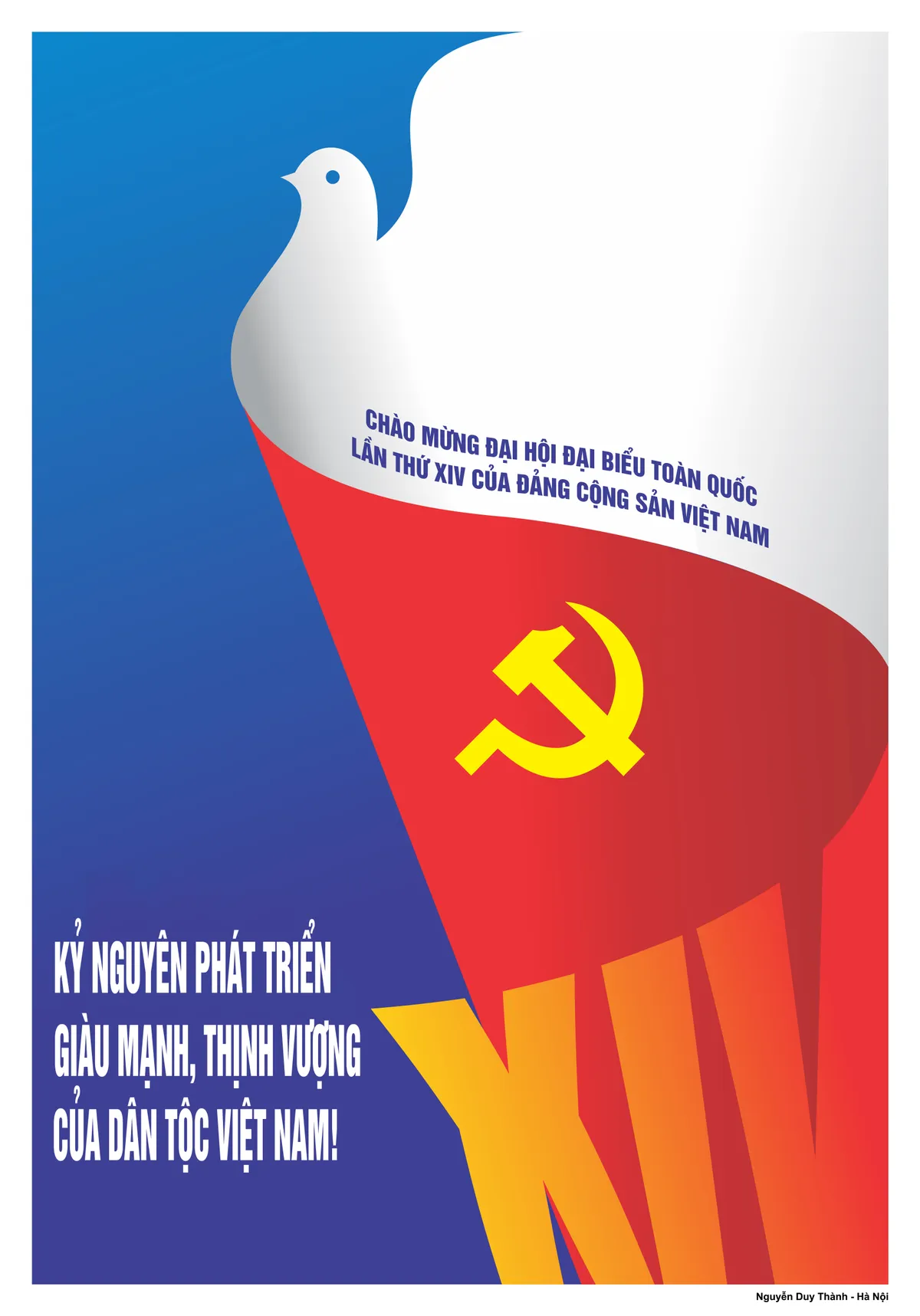 17 tranh cổ động tuyên truyền Đại hội Đảng - Ảnh 6.