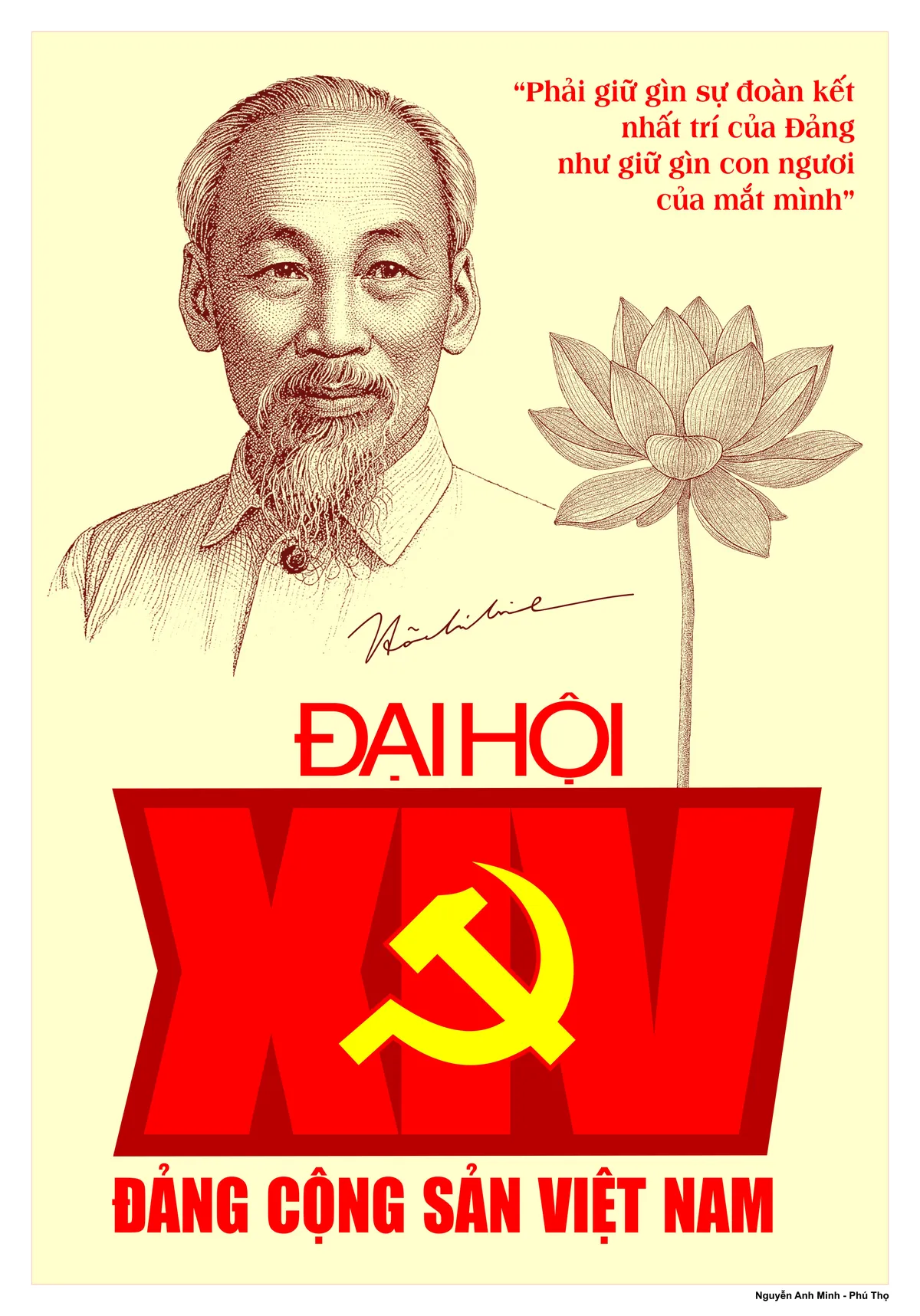 17 tranh cổ động tuyên truyền Đại hội Đảng - Ảnh 4.