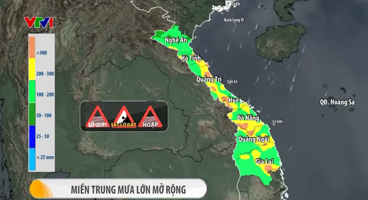 Miền Trung mưa lớn, lũ trên nhiều sông lại lên- Ảnh 2.