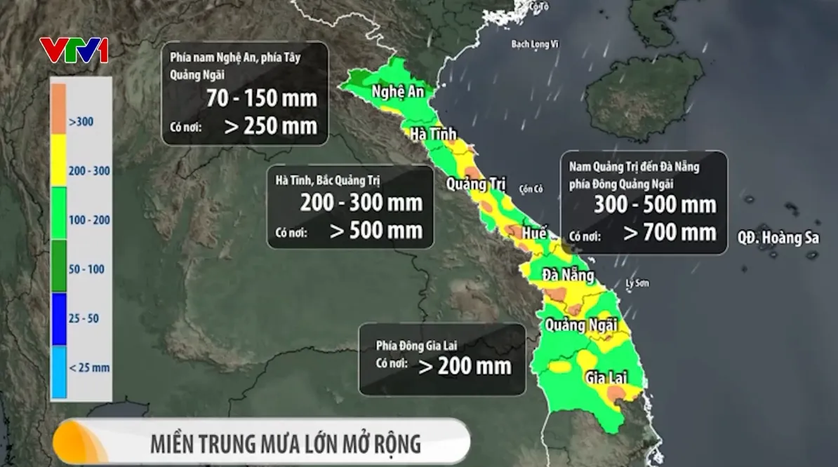 Miền Trung mưa lớn, lũ trên nhiều sông lại lên- Ảnh 1.