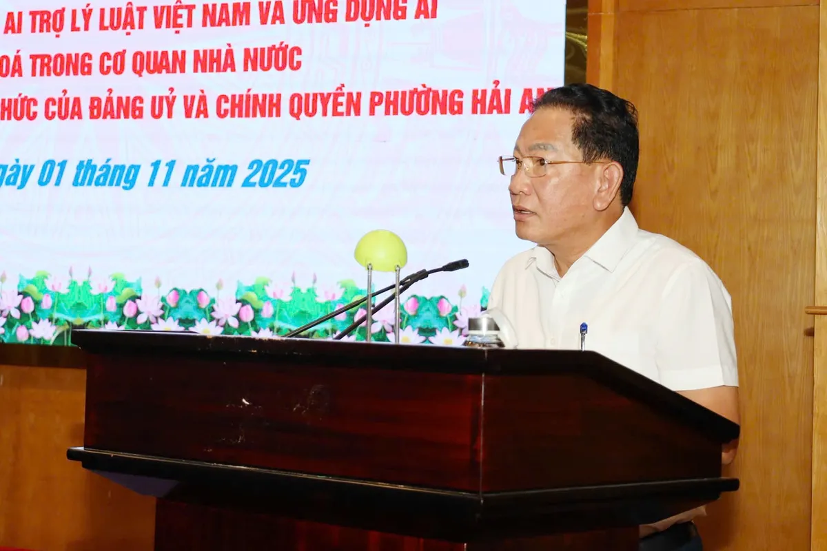 Đẩy mạnh ứng dụng trí tuệ nhân tạo trong quá trình thực thi công vụ tại Hải Phòng - Ảnh 1.