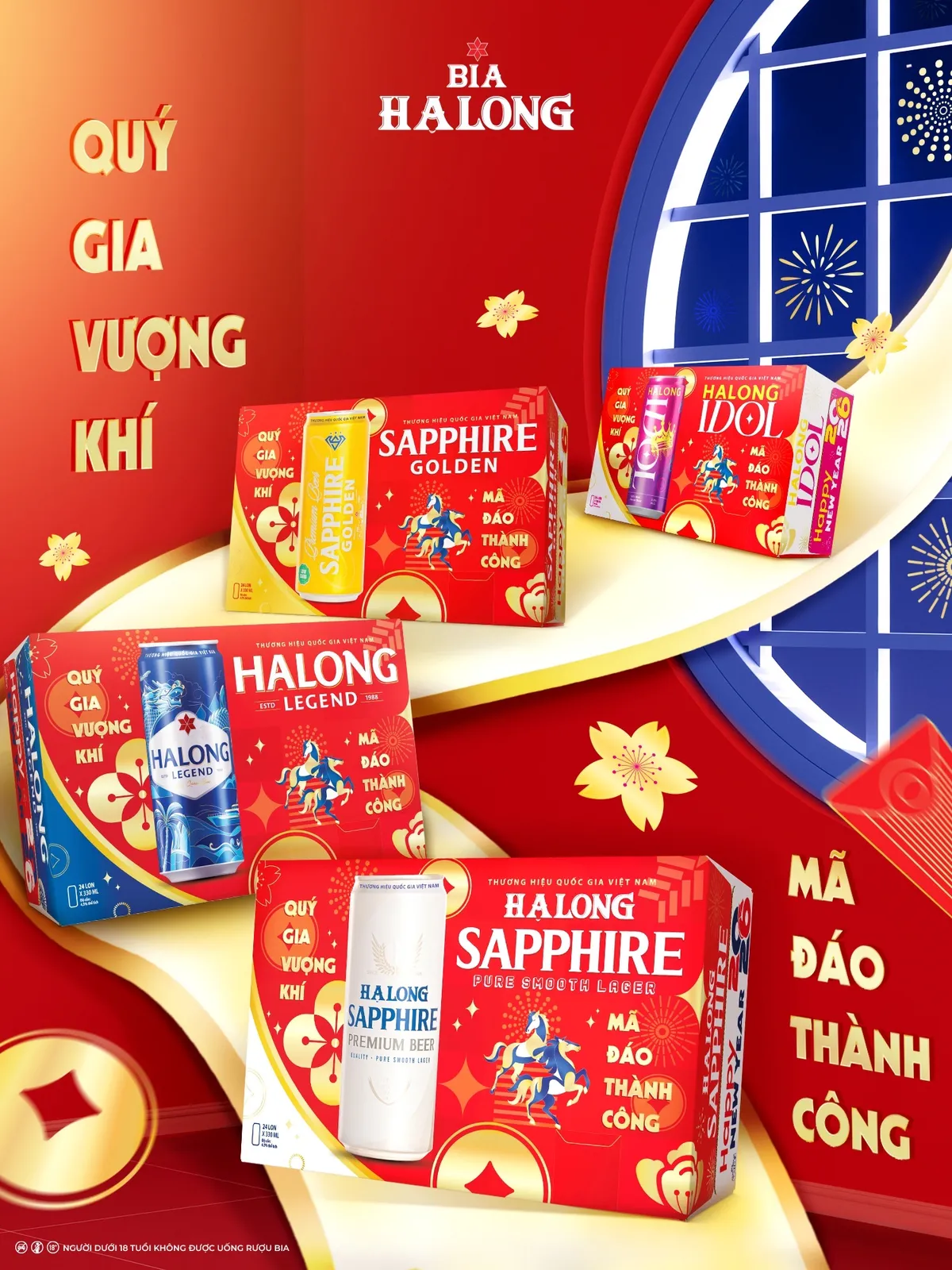 Bia Hạ Long ra mắt chiến dịch Tết 2026 "Quý Gia Vượng Khí – Mã Đáo Thành Công" - Ảnh 1.