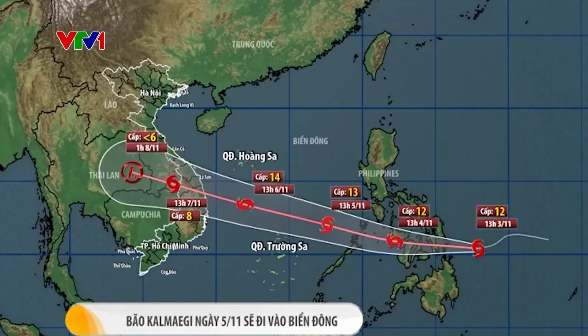 Bão Kalmaegi giật cấp 15, mạnh lên nhanh khi vào Biển Đông- Ảnh 1. Bão Kalmaegi giật cấp 15, mạnh lên nhanh khi vào Biển Đông- Ảnh 1.
