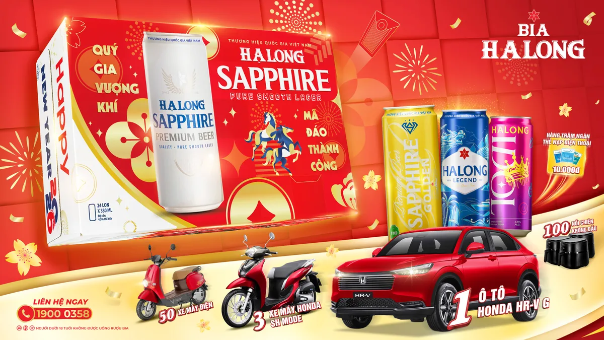 Bia Hạ Long ra mắt chiến dịch Tết 2026 "Quý Gia Vượng Khí – Mã Đáo Thành Công" - Ảnh 5.