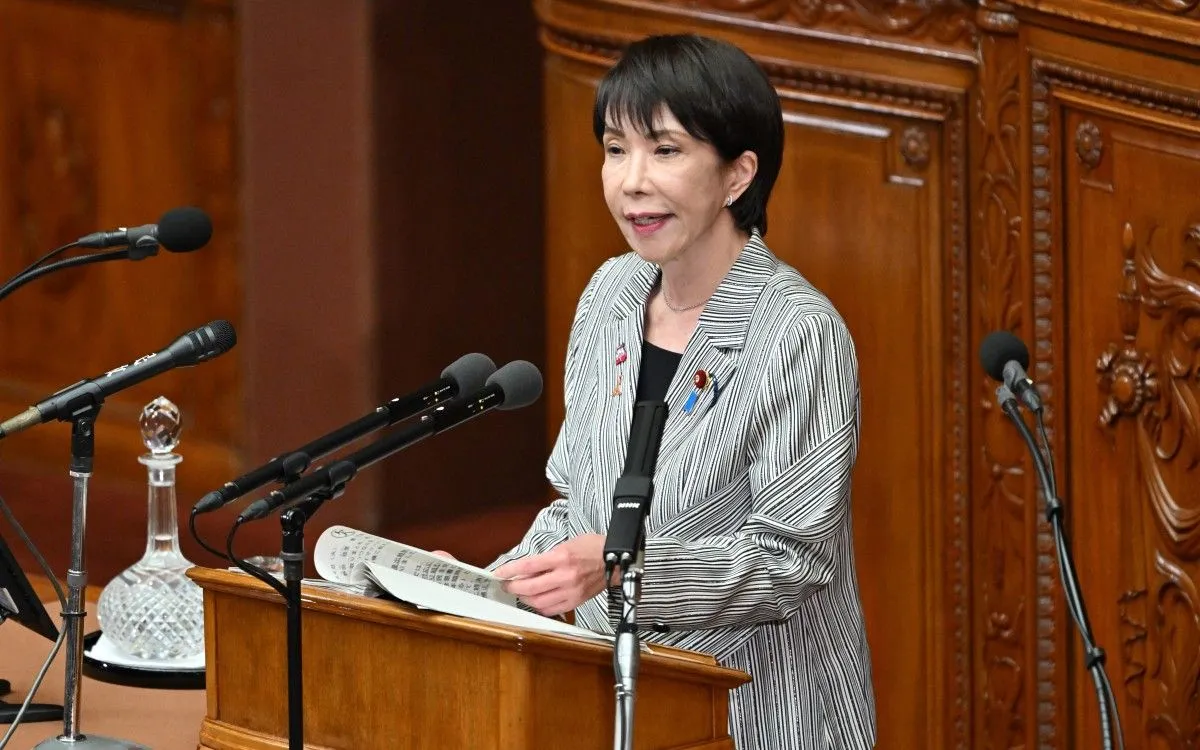 Tân Thủ tướng Nhật Bản Sanae Takaichi lần đầu trả lời chất vấn tại Quốc hội, ngày 4/11/2025 (Ảnh: AFP) Tân Thủ tướng Nhật Bản Sanae Takaichi lần đầu trả lời chất vấn tại Quốc hội, ngày 4/11/2025 (Ảnh: AFP)
