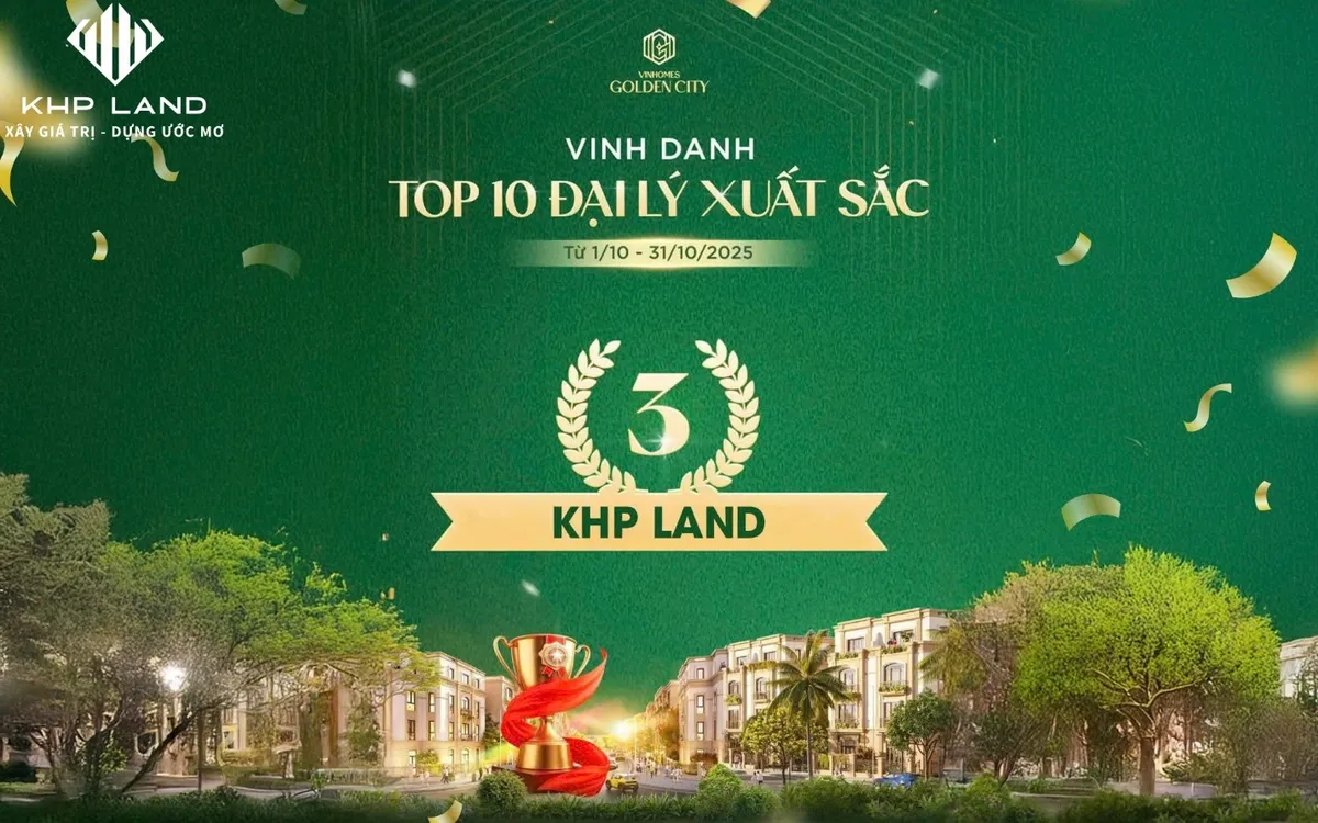 KHP Land khẳng định vị thế với Top 3 đại lý dự án Golden City - Ảnh 1.