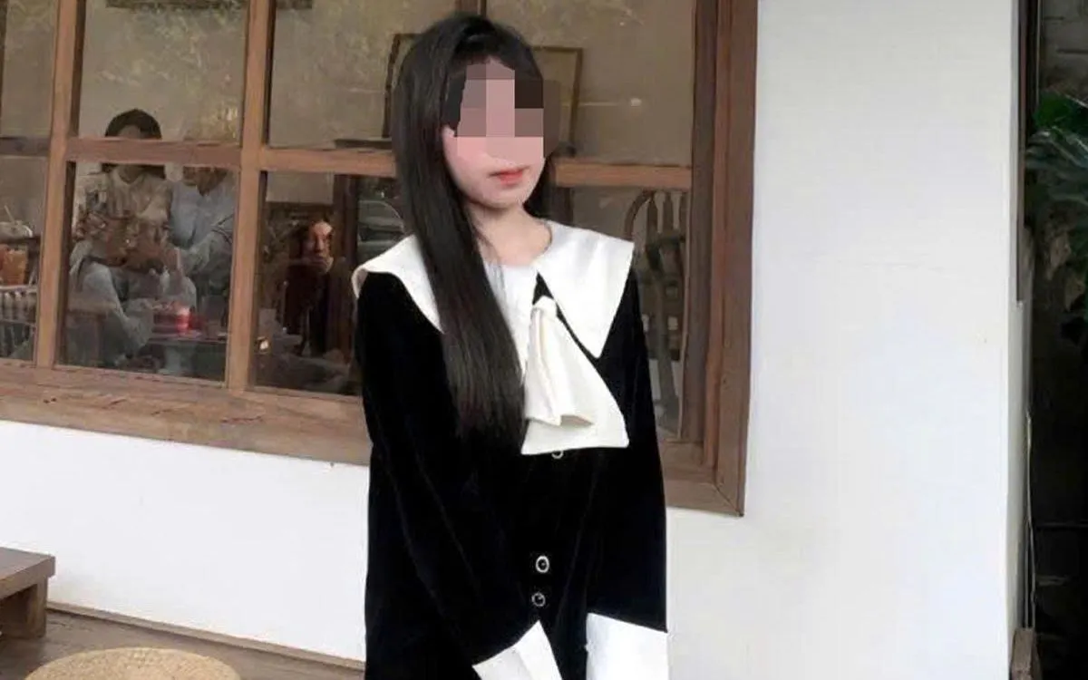 Nữ sinh đã tìm thấy. Ảnh: GĐ Cung cấp