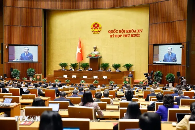 Tổng Bí thư Tô Lâm gợi mở 5 yêu cầu cụ thể về góp ý dự thảo Văn kiện Đại hội XIV của Đảng - Ảnh 2.