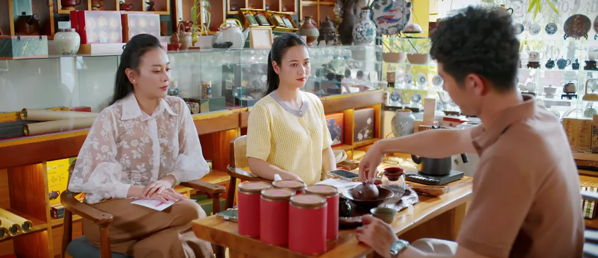 Gió ngang khoảng trời xanh - Tập 37: Từ tình trường đau thương, Ngân liếc mắt đã 'đọc vị' được Linh - Đăng- Ảnh 10.