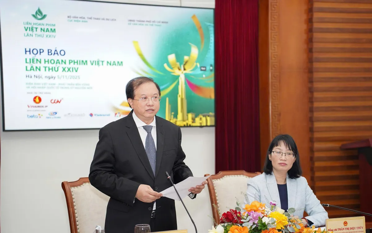 Thứ trưởng Bộ VHTTDL Tạ Quang Đông thông tin về LHP Việt Nam lần thứ XXIV