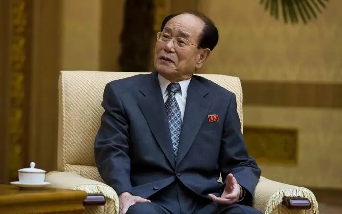 Ông Kim Yong Nam trả lời hãng thông tấn AP tại Bình Nhưỡng ngày 4/10/2013. (Ảnh: AP)