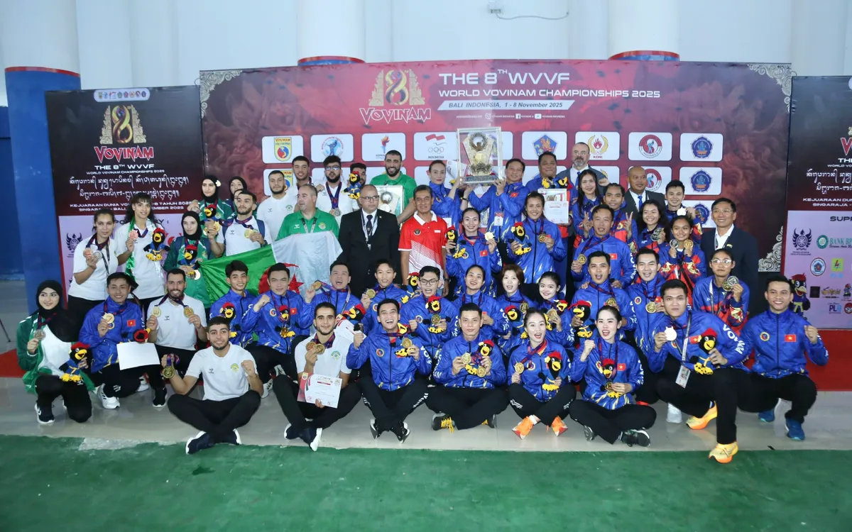 Là quốc gia khai sinh ra Vovinam, đoàn Vovinam Việt Nam đã thể hiện vị thế số 1 tuyệt đối tại giải Vô địch Vovinam Thế giới 2025.