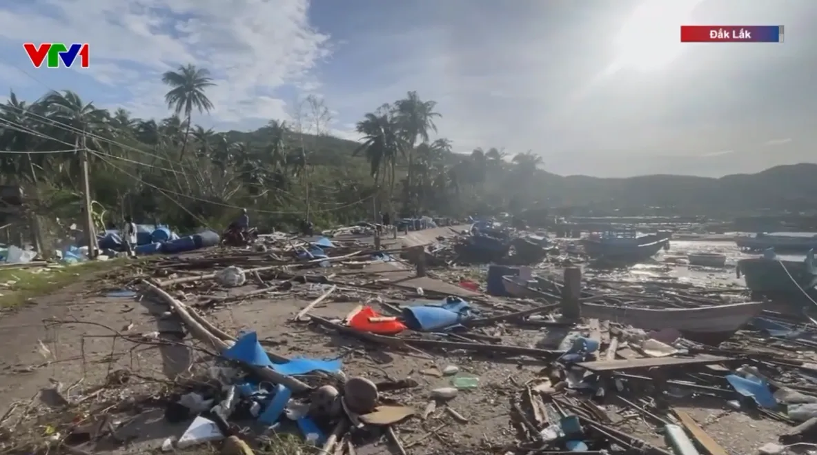 Hàng nghìn lồng tôm hùm ở Đắk Lắk trôi dạt, nhiều tàu cá vỡ vụn sau bão- Ảnh 4.