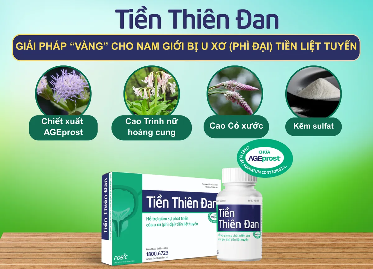 3 lý do người mắc phì đại tiền liệt tuyến nên dùng Tiền Thiên Đan- Ảnh 3. 3 lý do người mắc phì đại tiền liệt tuyến nên dùng Tiền Thiên Đan- Ảnh 3.