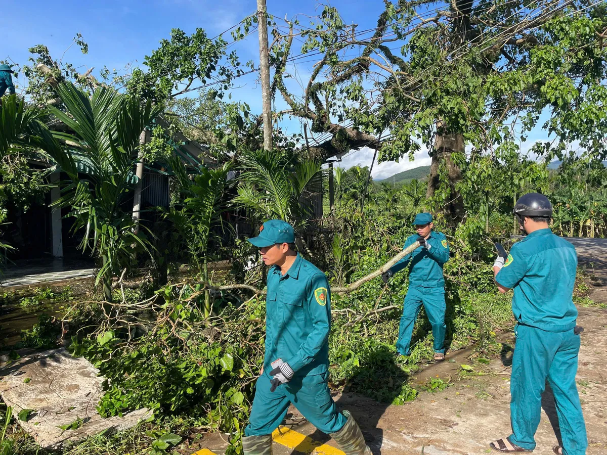 Quảng Ngãi: 3 người mất tích, hơn 60 nhà hư hỏng, gần 90.000 dân được sơ tán an toàn- Ảnh 4. Quảng Ngãi: 3 người mất tích, hơn 60 nhà hư hỏng, gần 90.000 dân được sơ tán an toàn- Ảnh 4.