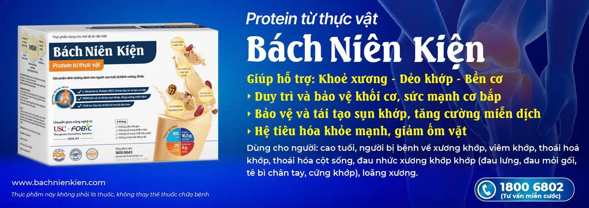 Tiêu đề:  “Đạm vàng” cho xương khớp và cơ bắp, Protein Bách Niên Kiện - bí quyết trẻ hóa từ bên trong- Ảnh 5.