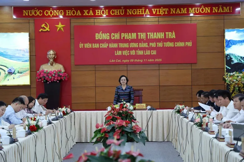 Phó Thủ tướng Phạm Thị Thanh Trà gợi mở 7 nhóm nhiệm vụ trọng tâm cho Lào Cai- Ảnh 1. Phó Thủ tướng Phạm Thị Thanh Trà gợi mở 7 nhóm nhiệm vụ trọng tâm cho Lào Cai- Ảnh 1.