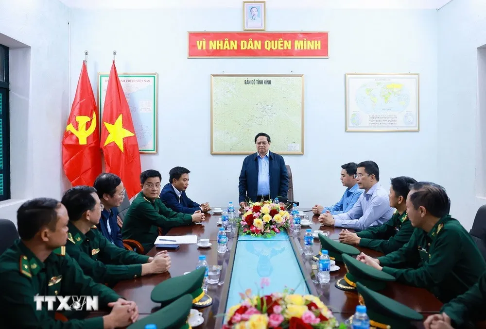 Thủ tướng Phạm Minh Ch&iacute;nh thăm, động vi&ecirc;n c&aacute;n bộ, nh&acirc;n d&acirc;n x&atilde; bi&ecirc;n giới Y&ecirc;n Khương, Thanh Ho&aacute;- Ảnh 3.