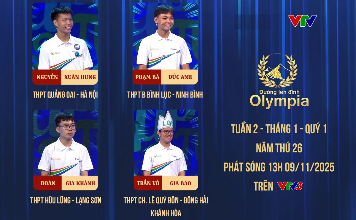 Đường lên đỉnh Olympia: Thí sinh giành vòng nguyệt quế từ đối thủ ngang tài ngang sức - Ảnh 1.