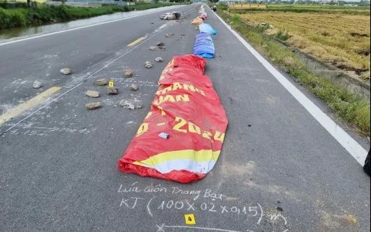 Hiện trường nơi xảy ra vụ việc. Ảnh: Công an Ninh Bình