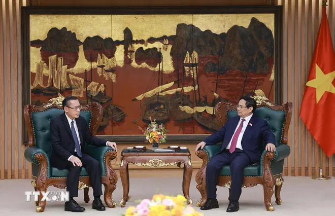 Thủ tướng Phạm Minh Ch&iacute;nh tiếp Bộ trưởng Bộ Lao động v&agrave; Ph&uacute;c lợi x&atilde; hội L&agrave;o - Ảnh 2.