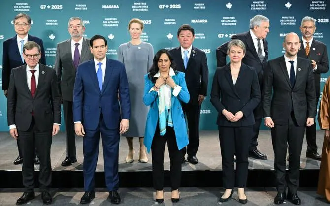 Ngoại trưởng các nước thuộc Nhóm G7 kết thúc cuộc họp kéo dài 2 ngày tại Canada, ngày 12/11/2025 (Ảnh: AFP)