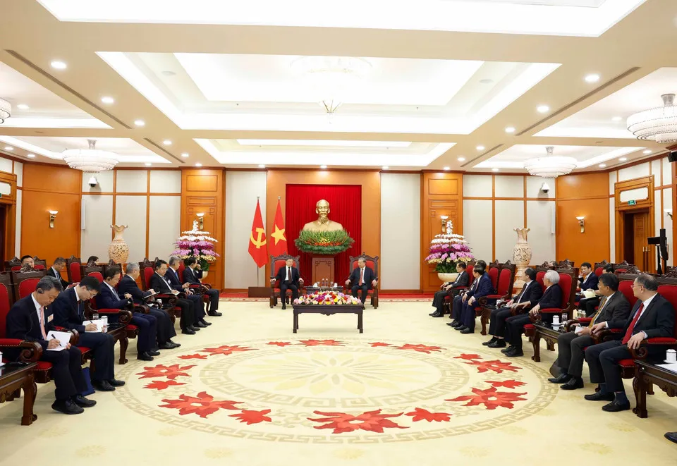 Tổng Bí thư Tô Lâm tiếp Trưởng Ban Tuyên truyền Trung ương Đảng Cộng sản Trung Quốc- Ảnh 2.