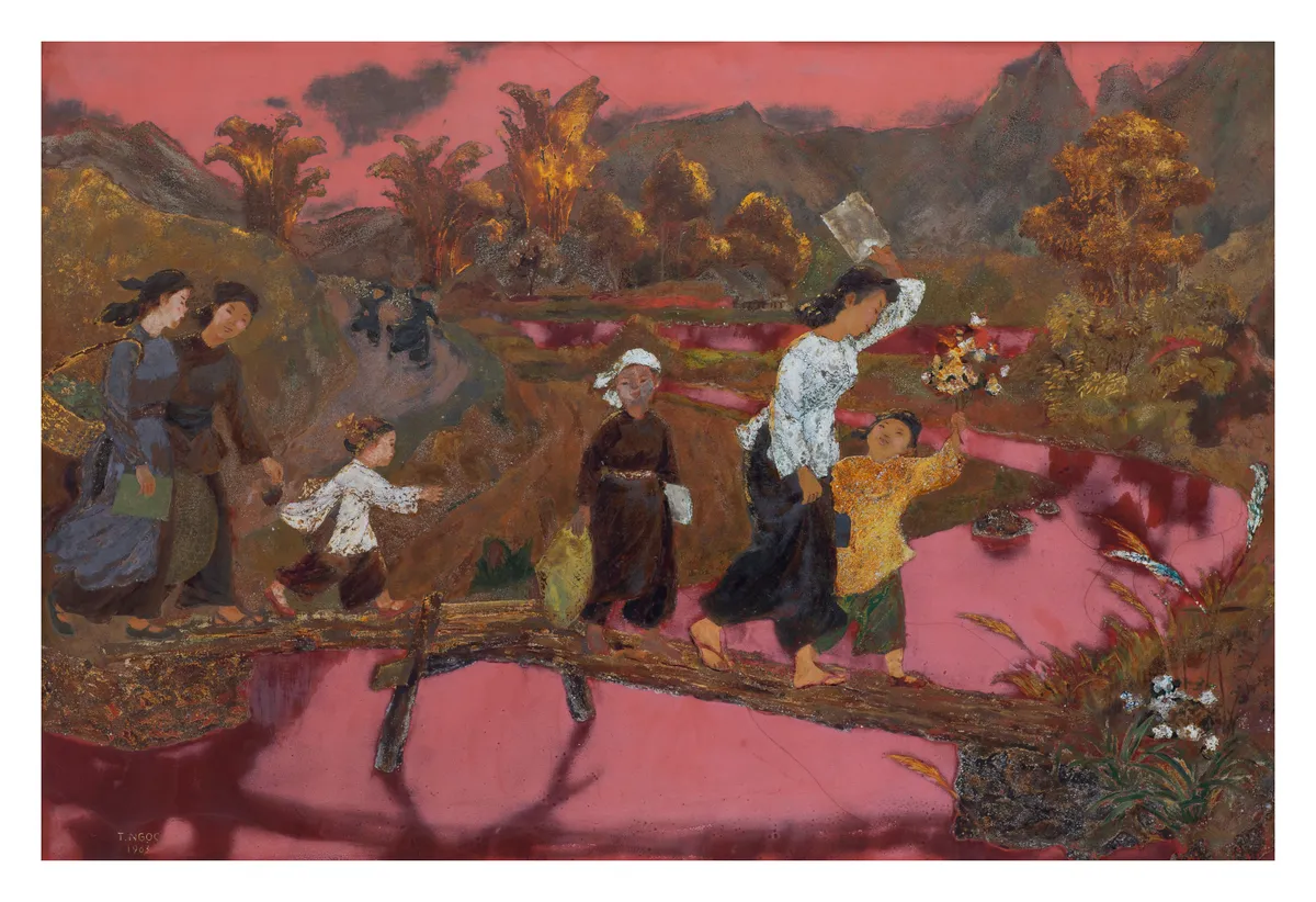 Hậu duệ họa sĩ Victor Tardieu xúc động tham dự triển lãm 100 năm Mỹ thuật hiện đại Việt Nam - Ảnh 2.