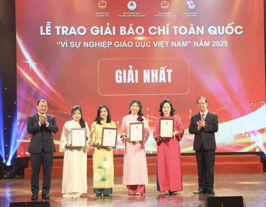 VTV gi&agrave;nh giải Nhất giải B&aacute;o ch&iacute; to&agrave;n quốc V&igrave; sự nghiệp Gi&aacute;o dục Việt Nam 2025 - Ảnh 1.