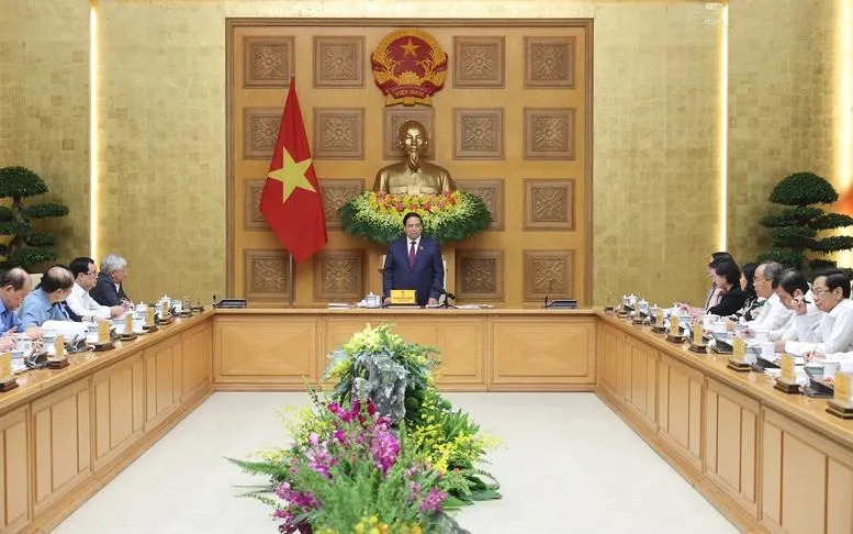 Thủ tướng Chính phủ Phạm Minh Chính, Chủ tịch Hội đồng Thi đua - Khen thưởng Trung ương chủ trì Phiên họp thứ 14 của Hội đồng - Ảnh: VGP