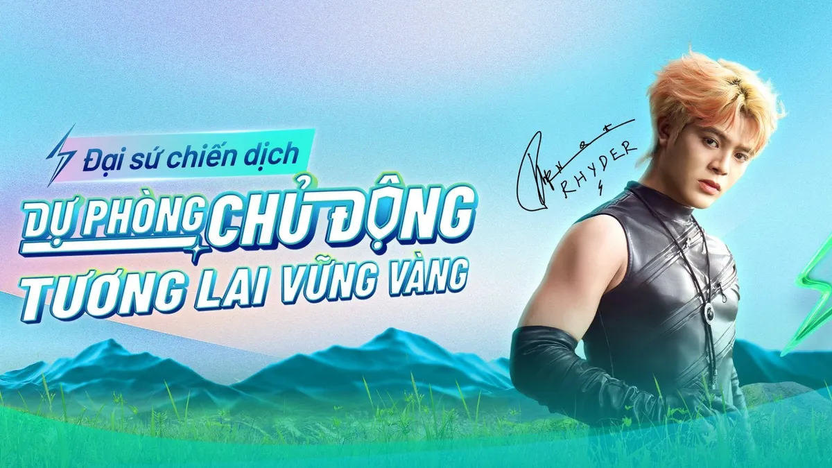 "Hiện tượng âm nhạc" RHYDER lần đầu xuất hiện với một vai trò mới - đại sứ cho một chiến dịch bảo vệ sức khỏe - Ảnh 1.