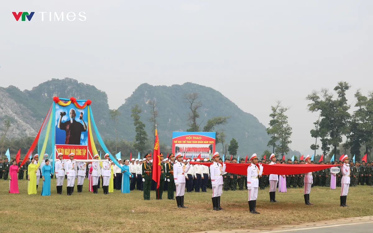 2.193 vận động viên tham gia tranh tài tại Hội thao Thể dục thể thao toàn quân năm 2025. Ảnh: Quốc Hưng