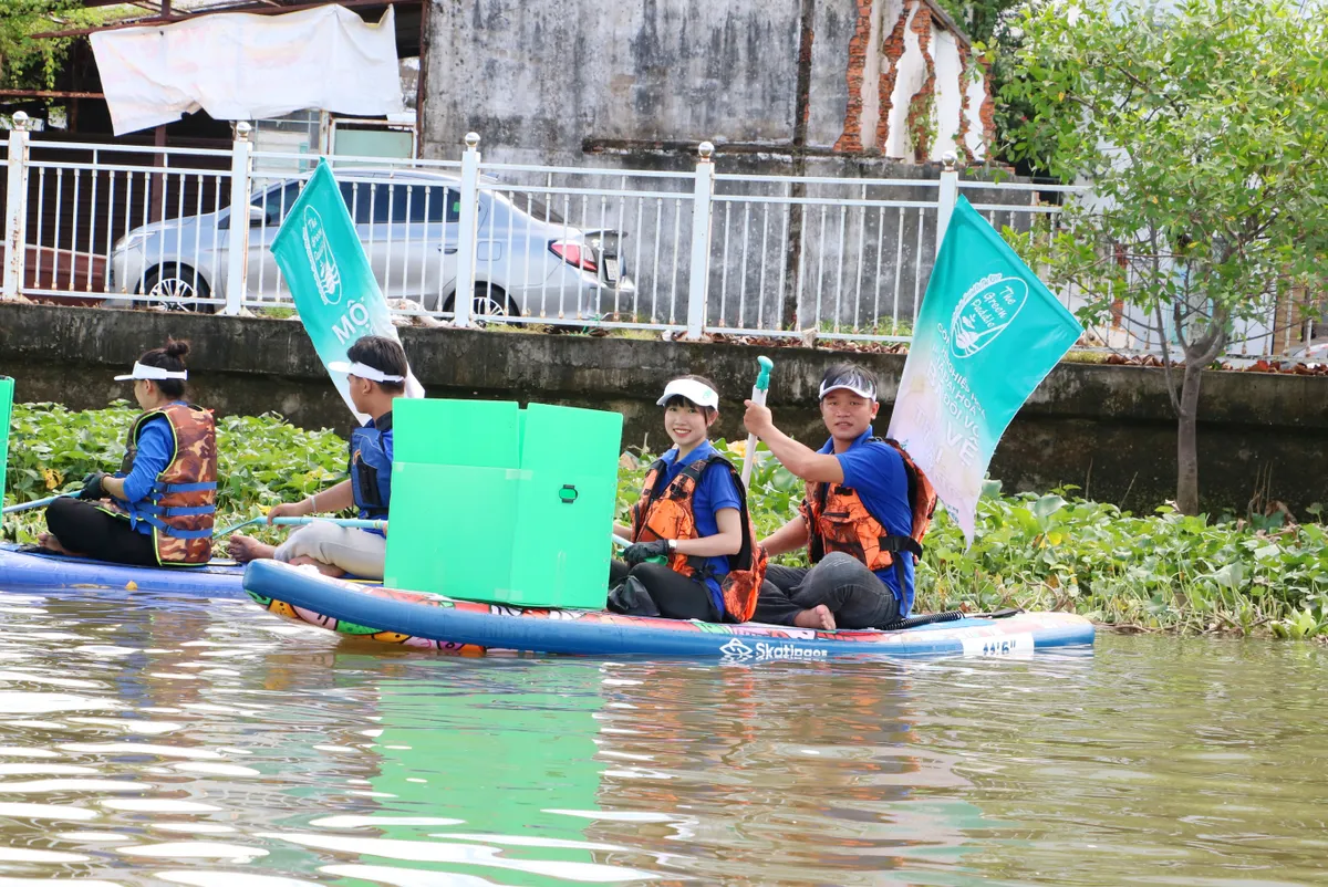 Năng lượng mới từ những mái chèo SUP trên sông Hậu - Ảnh 3.
