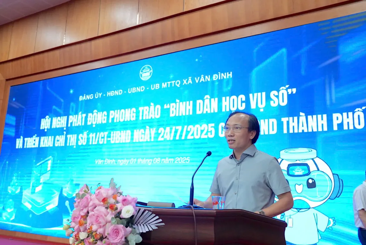  Xã Vân Đình đẩy mạnh chuyển đổi số phục vụ nhân dân - Ảnh 2.