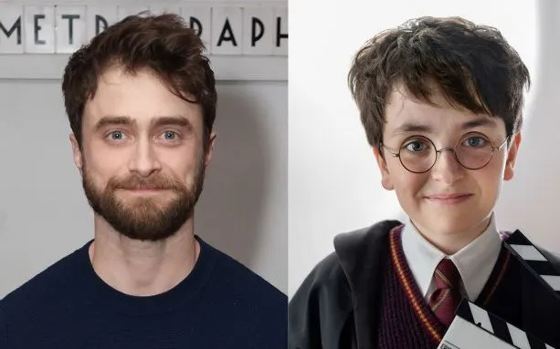 Daniel Radcliffe và Dominic McLaughlin - hai thế hệ diễn viên thủ vai Harry Potter (Ảnh: Getty Images, HBO)