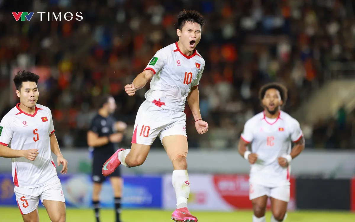 Tuấn Hải ghi dấu ấn đậm nét trong chiến thắng 2-0 của ĐT Việt Nam trước ĐT Lào (Ảnh: Hồ Hải Hoàng).