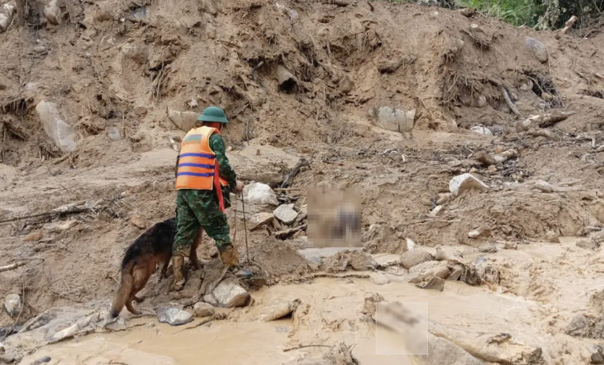 Đà Nẵng: Tìm thấy thi thể đầu tiên trong vụ sạt lở ở Hùng Sơn - Ảnh 1.